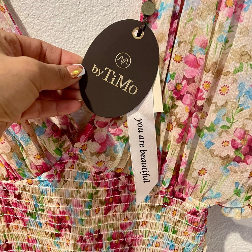 TiMo Floral Mini Summer Dress - Picture 4 of 6